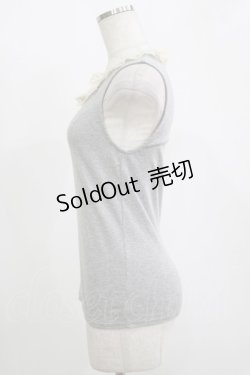 画像2: Franche Lippee / ローズレースタンク M グレー H-25-11-15-1067-LO-TO-NS-ZH