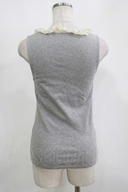 画像3: Franche Lippee / ローズレースタンク M グレー H-25-11-15-1067-LO-TO-NS-ZH