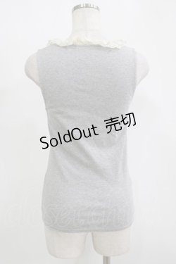 画像3: Franche Lippee / ローズレースタンク M グレー H-25-11-15-1067-LO-TO-NS-ZH