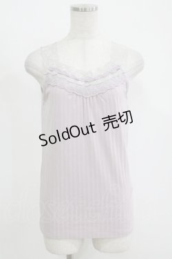 画像1: axes femme / レース使いタンク M ラベンダー H-25-11-15-1068-AX-TO-NS-ZH