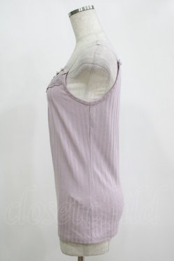 画像2: axes femme / レース使いタンク M ラベンダー H-25-11-15-1068-AX-TO-NS-ZH