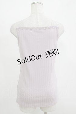 画像3: axes femme / レース使いタンク M ラベンダー H-25-11-15-1068-AX-TO-NS-ZH