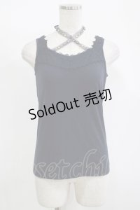 axes femme / ビジューホルタータンク M ネイビー H-25-11-15-1069-AX-TO-NS-ZH