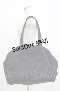 m petit by misako / AMリボンヅカイボストンバッグ  ブラック H-25-11-15-1071-LO-BG-NS-ZH