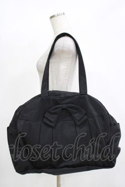 画像1: m petit by misako / AMリボンヅカイボストンバッグ  ブラック H-25-11-15-1071-LO-BG-NS-ZH