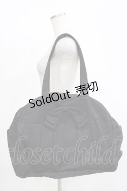 画像1: m petit by misako / AMリボンヅカイボストンバッグ  ブラック H-25-11-15-1071-LO-BG-NS-ZH