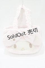 Maison de FLEUR / マイメロディ・フリルハンドルトートバッグ  ピンク H-25-11-15-1072-LO-BG-NS-ZH