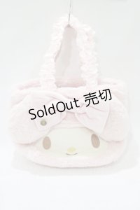 Maison de FLEUR / マイメロディ・フリルハンドルトートバッグ  ピンク H-25-11-15-1072-LO-BG-NS-ZH