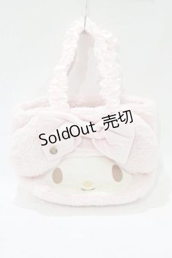 画像1: Maison de FLEUR / マイメロディ・フリルハンドルトートバッグ  ピンク H-25-11-15-1072-LO-BG-NS-ZH