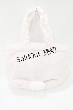 画像2: Maison de FLEUR / マイメロディ・フリルハンドルトートバッグ  ピンク H-25-11-15-1072-LO-BG-NS-ZH