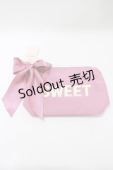 Maison de FLEUR / ロゴポーチ  ピンク H-25-11-15-1073-LO-ZA-NS-ZH