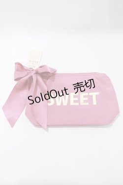 画像1: Maison de FLEUR / ロゴポーチ  ピンク H-25-11-15-1073-LO-ZA-NS-ZH