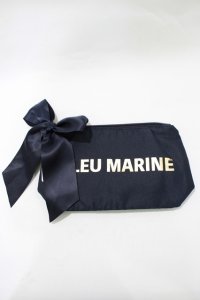 Maison de FLEUR / ロゴポーチ  ネイビー H-25-11-15-1074-LO-ZA-NS-ZH