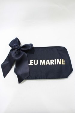 画像1: Maison de FLEUR / ロゴポーチ  ネイビー H-25-11-15-1074-LO-ZA-NS-ZH