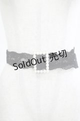 axes femme / レース×PVCベルト  ブラック H-25-11-15-1075-AX-ZA-NS-ZH