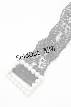 画像2: axes femme / レース×PVCベルト  ブラック H-25-11-15-1075-AX-ZA-NS-ZH