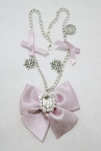 Maison de FLEUR / ビジューリボンパールバッグチャーム  ピンク H-25-11-15-1076-LO-ZA-NS-ZH