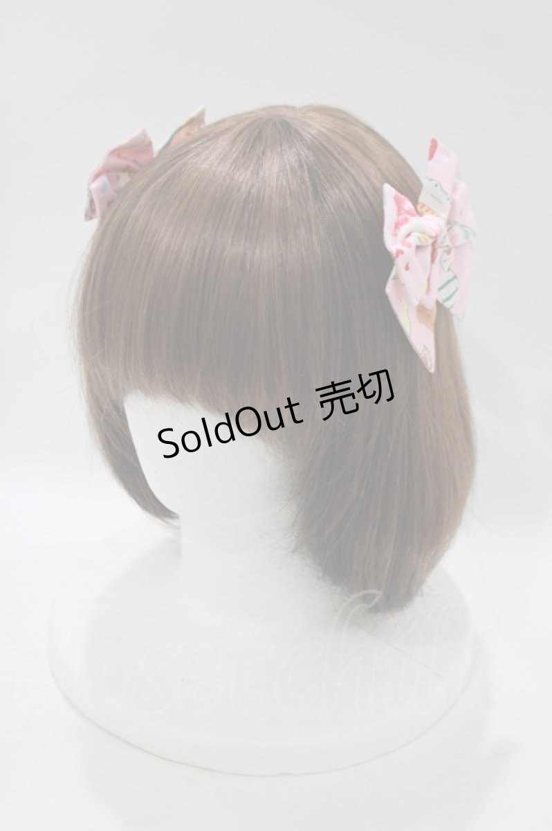 画像1: metamorphose / sweets collectionリボンコーム  ピンク H-25-11-15-1078-ME-AC-NS-ZH (1)