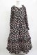 画像1: FLC / 星名桜子/2WAY花柄フリルワンピース L ブラック H-25-11-15-1007-LO-OP-NS-ZH (1)