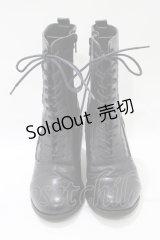 axes femme / レースアップブーツ M ブラック H-25-11-15-1083-AX-SH-NS-ZH