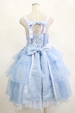 画像3: metamorphose / 【プラスサイズ】Mellifluous フロントあきフリルジャンパースカート プラスサイズ サックス H-25-11-15-1001-ME-OP-NS-ZH