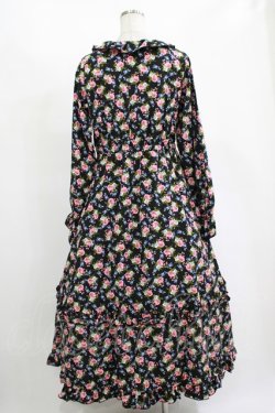 画像3: FLC / 星名桜子/2WAY花柄フリルワンピース L ブラック H-25-11-15-1007-LO-OP-NS-ZH