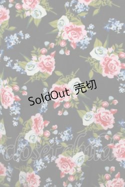 画像4: FLC / 星名桜子/2WAY花柄フリルワンピース L ブラック H-25-11-15-1007-LO-OP-NS-ZH