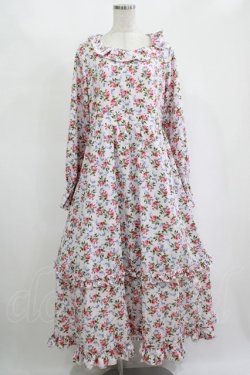 画像1: FLC / 星名桜子/2WAY花柄フリルワンピース L ピンク H-25-11-15-1008-LO-OP-NS-ZH