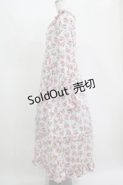 画像2: FLC / 星名桜子/2WAY花柄フリルワンピース L ピンク H-25-11-15-1008-LO-OP-NS-ZH