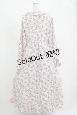 画像3: FLC / 星名桜子/2WAY花柄フリルワンピース L ピンク H-25-11-15-1008-LO-OP-NS-ZH