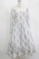 Kurumi Collaboration / KRハナジゴスリーブワンピース LL オフ H-25-11-15-1010-GO-OP-NS-ZH