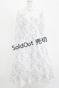 Kurumi Collaboration / KRハナジゴスリーブワンピース LL オフ H-25-11-15-1010-GO-OP-NS-ZH