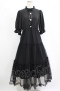 Lovely Tency / 眞白ありすコラボ/チュールワンピース L ブラック H-25-11-15-1011-GO-OP-NS-ZH