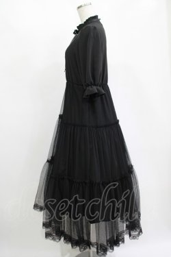 画像2: Lovely Tency / 眞白ありすコラボ/チュールワンピース L ブラック H-25-11-15-1011-GO-OP-NS-ZH