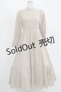 Maison de FLEUR Petite Robe / ヴィクトリアンドレス S beige H-25-11-15-1015-EL-OP-NS-ZH