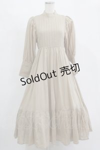 Maison de FLEUR Petite Robe / ヴィクトリアンドレス S beige H-25-11-15-1015-EL-OP-NS-ZH