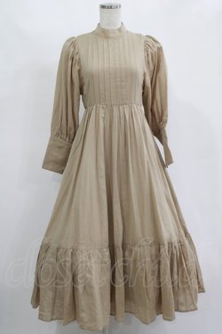 画像1: Maison de FLEUR Petite Robe / ヴィクトリアンドレス S beige H-25-11-15-1015-EL-OP-NS-ZH