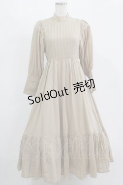 画像1: Maison de FLEUR Petite Robe / ヴィクトリアンドレス S beige H-25-11-15-1015-EL-OP-NS-ZH