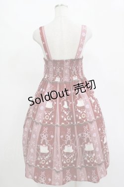 画像3: axes femme kawaii / お菓子柄ジャンパースカート M ワイン H-25-11-15-1002-AX-OP-NS-ZH