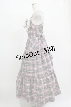 画像2: Lovely Tency / 眞白ありすコラボ/チェックジャンパースカート L ピンク H-25-11-15-1019-GO-OP-NS-ZH