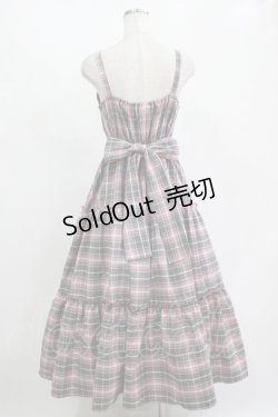 画像3: Lovely Tency / 眞白ありすコラボ/チェックジャンパースカート L ピンク H-25-11-15-1019-GO-OP-NS-ZH