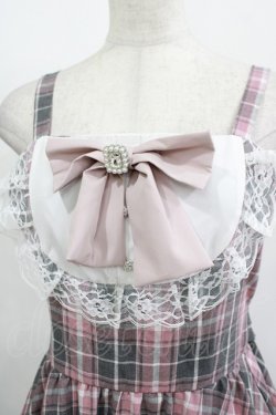 画像4: Lovely Tency / 眞白ありすコラボ/チェックジャンパースカート L ピンク H-25-11-15-1019-GO-OP-NS-ZH