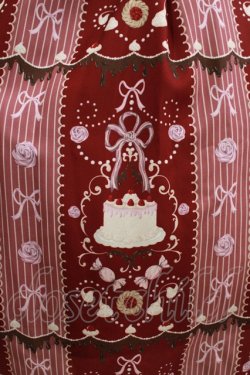 画像4: axes femme kawaii / お菓子柄ジャンパースカート M ワイン H-25-11-15-1002-AX-OP-NS-ZH