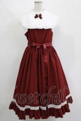 metamorphose / 【プラスサイズ】Priere〜星に祈りを〜ミディアムジャンパースカート プラスサイズ ワイン H-25-11-15-1022-ME-OP-NS-ZH