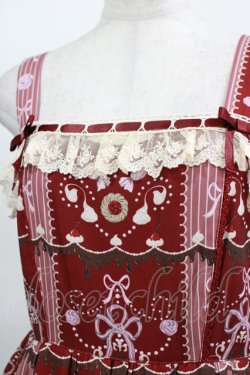 画像5: axes femme kawaii / お菓子柄ジャンパースカート M ワイン H-25-11-15-1002-AX-OP-NS-ZH