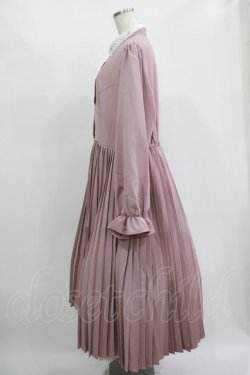 画像2: m petit by misako / AM*レースエリプリーツワンピース LL ピンク H-25-11-15-1023-LO-OP-NS-ZH