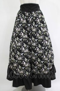 Kurumi Collaboration / KRハナガラHWフレアSK L ブラック H-25-11-15-1026-GO-SK-NS-ZH