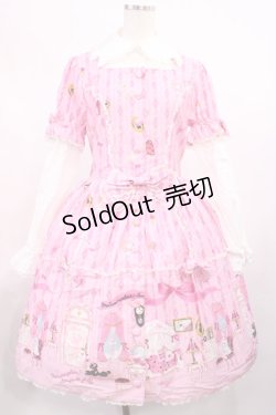 画像1: metamorphose / お部屋柄ワンピ‐ス Free ピンク H-25-11-15-005-ME-OP-NS-ZH