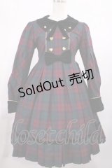 Angelic Pretty / Modern StudentワンピースSet Free ワイン H-25-11-15-006-AP-OP-NS-ZH