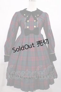 Angelic Pretty / Modern StudentワンピースSet Free ワイン H-25-11-15-006-AP-OP-NS-ZH